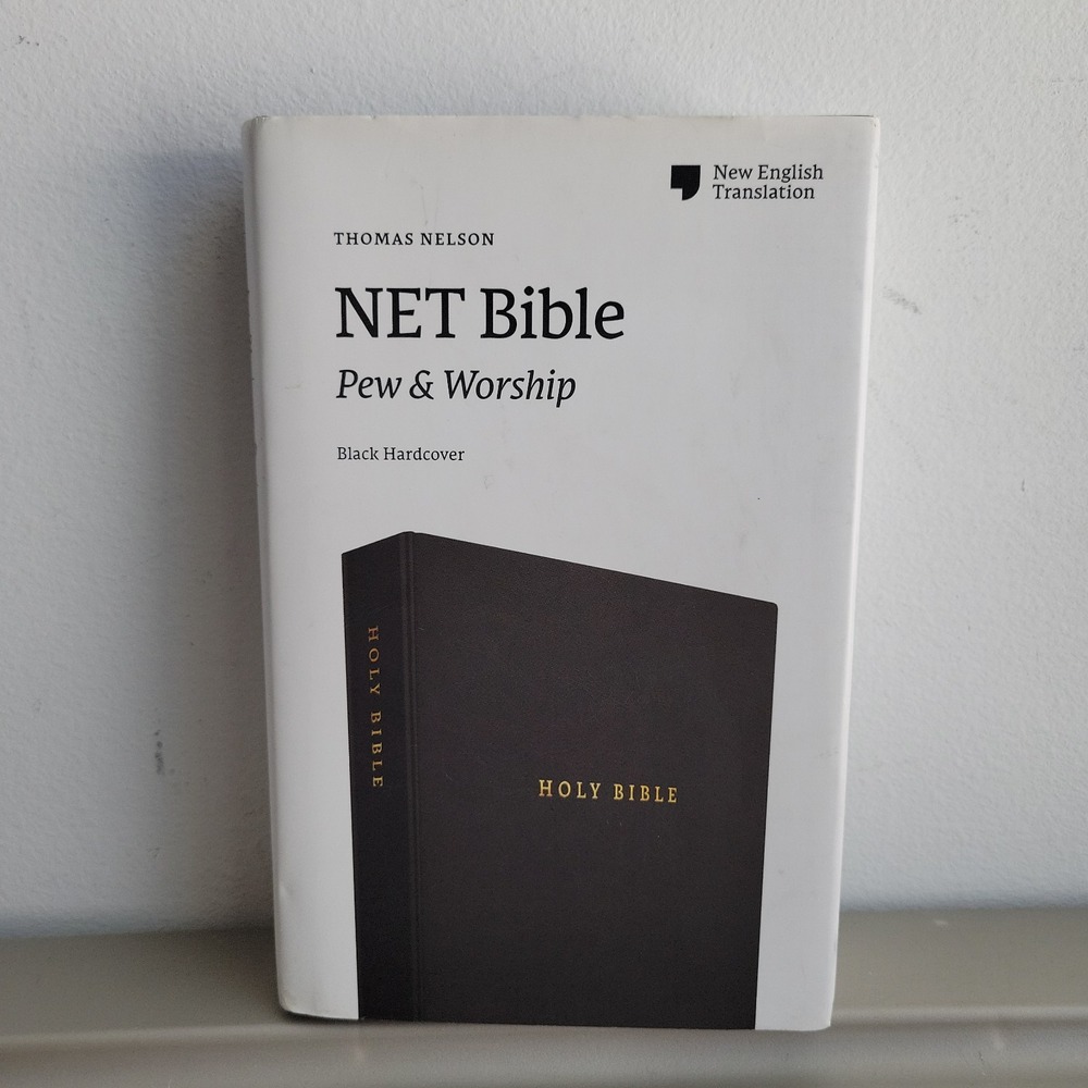 NET Bible, Pew and Worship, Hardcover, Black, Comfort Print: Holy Bible